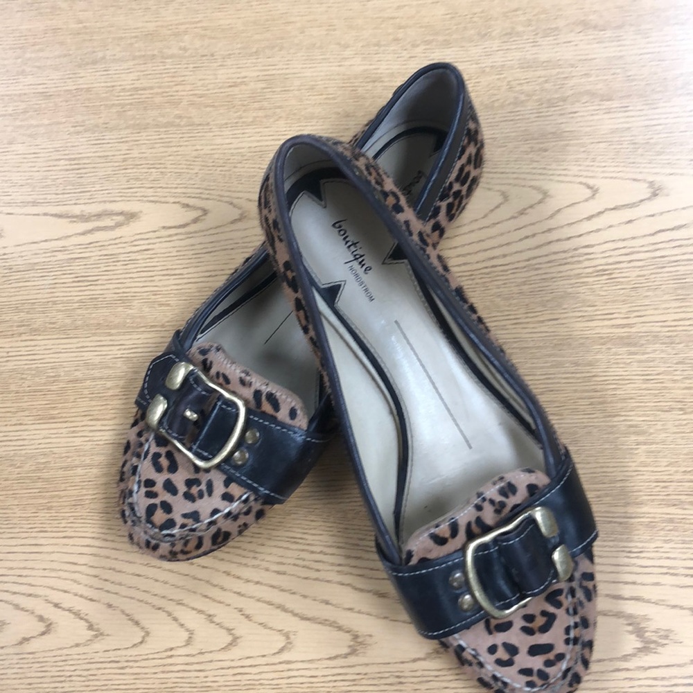 Nordstrom Boutique animal print flats!